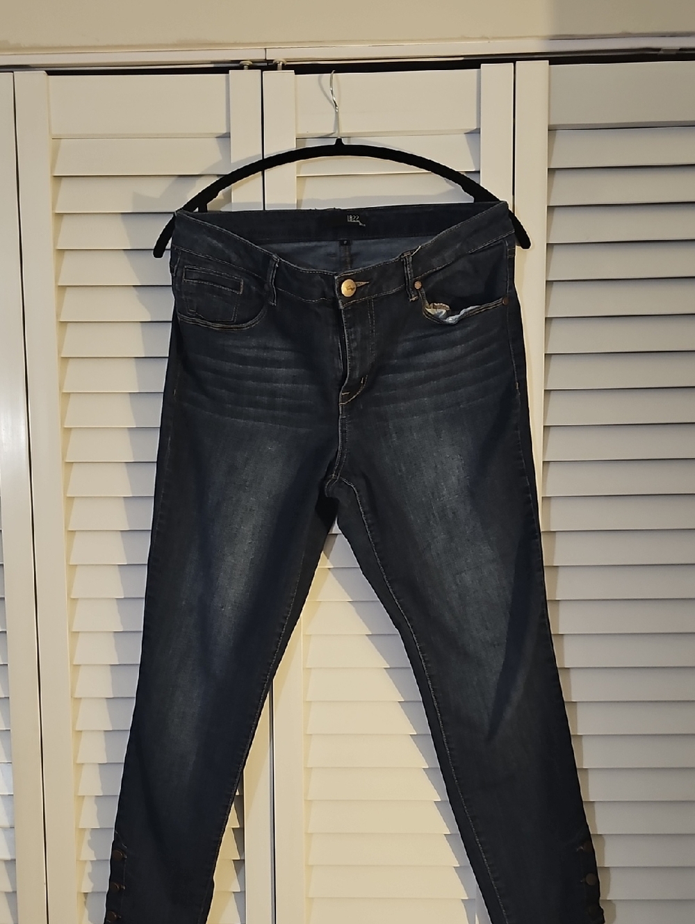 1822 Dark Wash Women's Stretch Jeans - Casual Slim Fit